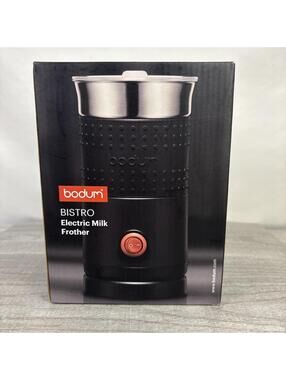 Bodum Bistro Electric Milk Frother 11902 – Black Finish – New in Box